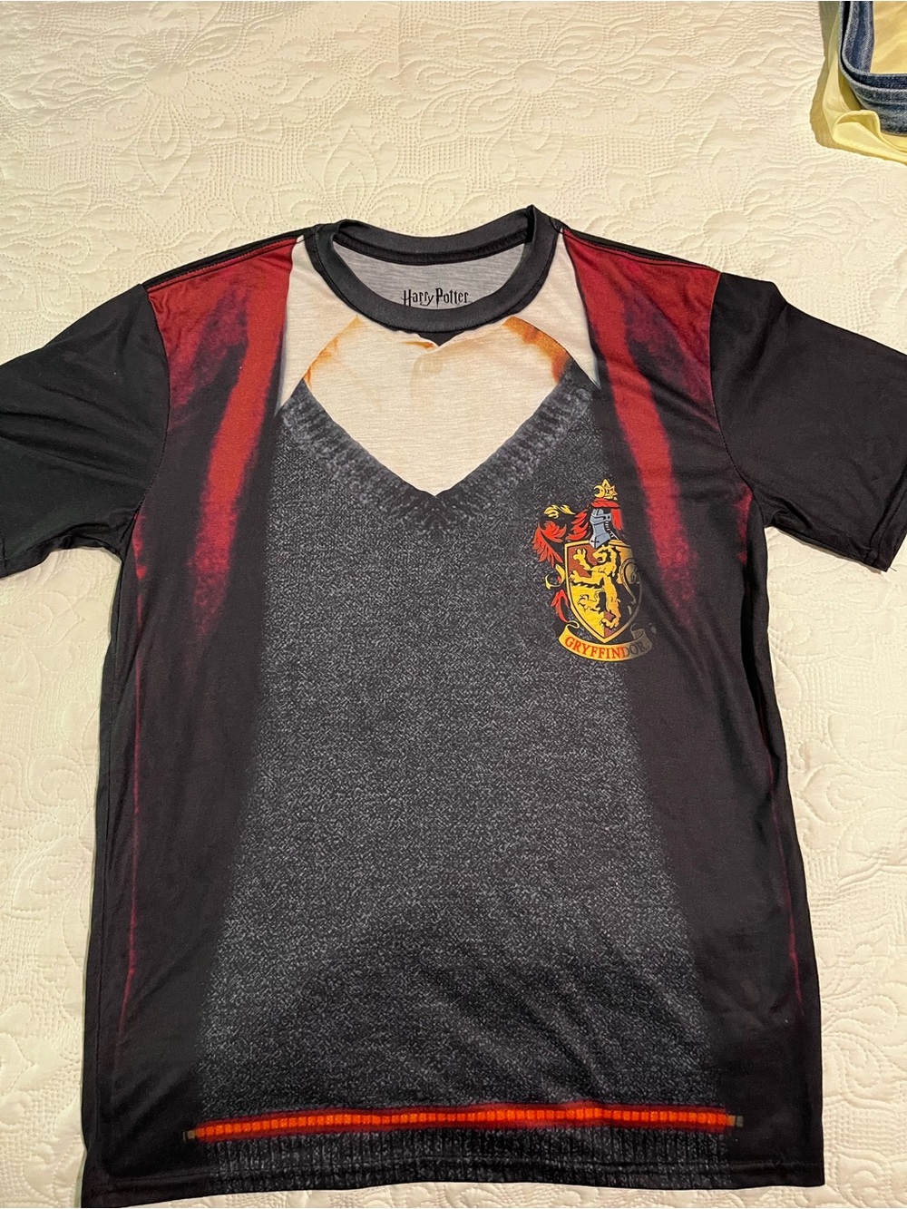 Warner Bros. Harry Potter Gryffindor Short Sleeve Tee - Black/Red/Gold